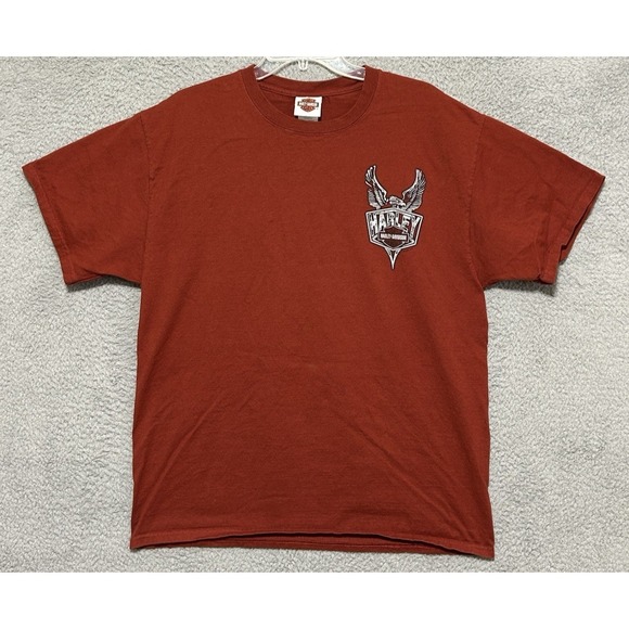 Harley-Davidson Other - 2013 Harley Davidson Grand Teton Idaho Falls Tee Cyan Biker Graphic Shirt Size L